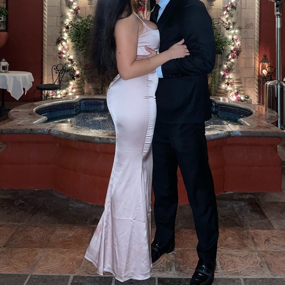 House of CB gown “Olivette” in color Crystal - Picture 3 of 11